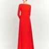 The Shayla Maxi Dress In Red 2 The Shayla Maxi Dress In Red -Solace Dress Shop OS41007 SHAYLA MAXI DRESS RED 007 R1