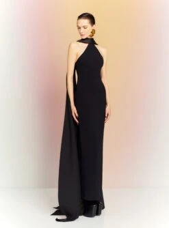 The Ophelia Maxi Dress In Black -Solace Dress Shop OS41010 OPHELIA MAXI DRESS BLACK 047 R1
