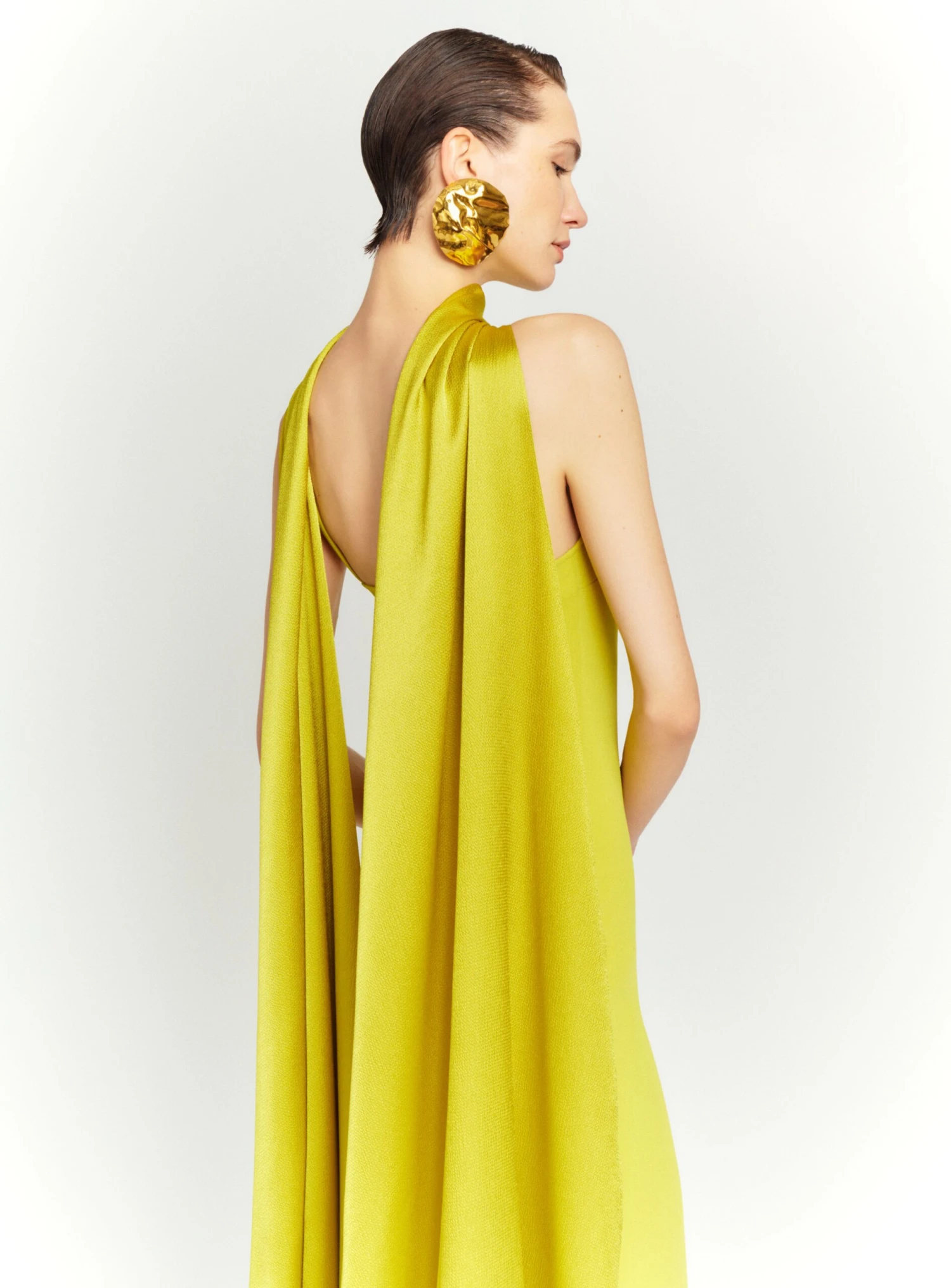 The Ophelia Maxi Dress In Chartreuse 5 The Ophelia Maxi Dress In Chartreuse - Image 3