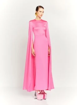 Solace Dress Shop 81 The Adley Maxi Dress In Light Pink