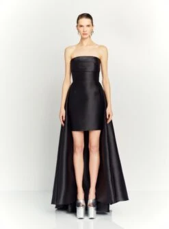 The Trina Mini Dress In Black