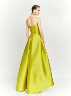 The Trina Mini Dress In Chartreuse -Solace Dress Shop OS41014 TRINA MINI DRESS CHARTREUSE 149 R1