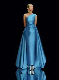 The Charo Maxi Dress In Cornflower