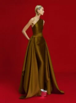 The Charo Maxi Dress In Gold -Solace Dress Shop OS42008 CHARO MAXI DRESS GOLD 0027 R1