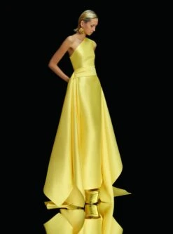 The Charo Maxi Dress In Lemon -Solace Dress Shop OS42008 CHARO MAXI DRESS LEMON 0024 R1