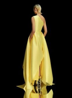 The Charo Maxi Dress In Lemon -Solace Dress Shop OS42008 CHARO MAXI DRESS LEMON 0049 R1