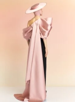 The Raye Maxi Dress In Oyster And Black -Solace Dress Shop RAYE MAXI DRESS OS39012 OYSTER BLACK 078 R1