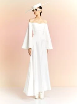 The Rina Maxi Dress In Cream 8 The Rina Maxi Dress In Cream -Solace Dress Shop RINA MAXI DRESS OS39001 CREAM 059 R1