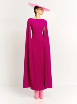 The Sadie Maxi Dress In Fuchsia