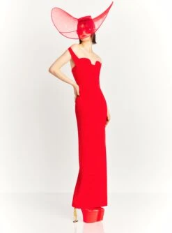 The Serina Maxi Dress In Red -Solace Dress Shop SERINA MAXI DRESS OS40015 RED 043 R1