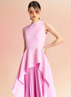 The Severny Midi Dress In Blush -Solace Dress Shop SEVERNY MIDI DRESS OS30037 BLUSH 146 R1