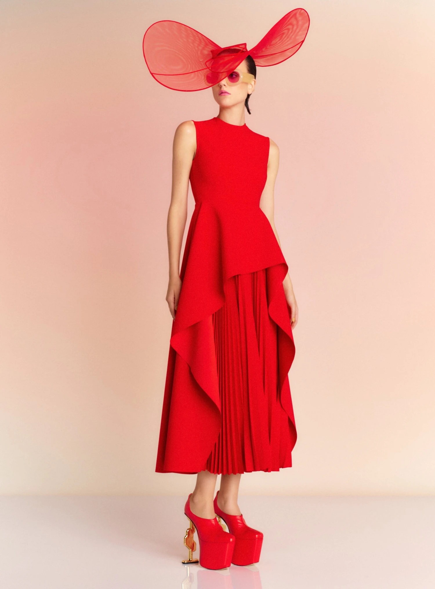 The Severny Midi Dress In Red 3 The Severny Midi Dress In Red