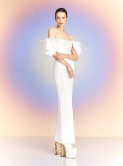 The Sian Maxi Dress In Cream -Solace Dress Shop SIAN MAXI DRESS OS40006 CREAM 014 R1