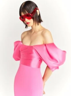 The Sian Maxi Dress In Light Pink