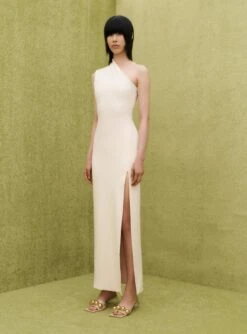 The Averie Maxi Dress In Ivory