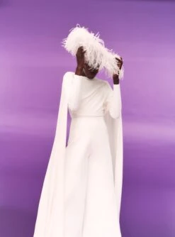 The Karli Bodysuit In Cream -Solace Dress Shop SOLACE LONDON OS30006 KARLI BODYSUIT WINTER WHITE 1