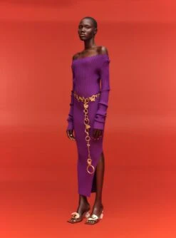 The Loren Maxi Dress In Purple -Solace Dress Shop SOLACE LONDON OS30011A LOREN MAXI DRESS PURPLE 1