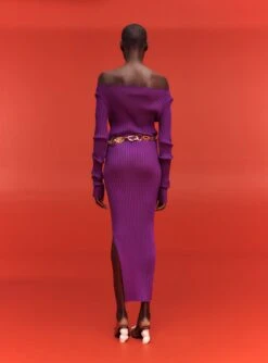 The Loren Maxi Dress In Purple -Solace Dress Shop SOLACE LONDON OS30011A LOREN MAXI DRESS PURPLE 2