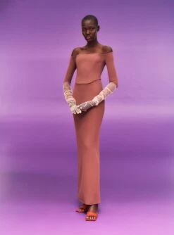 The Kae Maxi Dress In Mocha