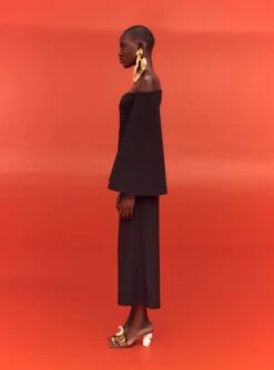 The Almira Jumpsuit In Black -Solace Dress Shop SOLACE LONDON OS30036 ALMIRA JUMPSUIT BLACK 3