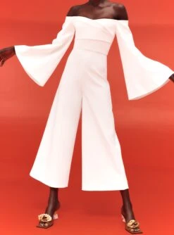 The Almira Jumpsuit In Cream