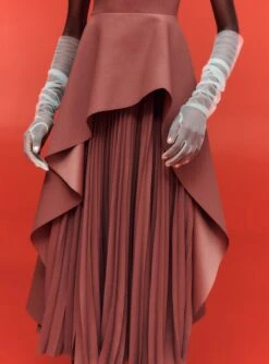 The Severny Midi Dress In Mocha 9 The Severny Midi Dress In Mocha -Solace Dress Shop SOLACE LONDON OS30037 SEVERNY MIDI DRESS MOCHA 5