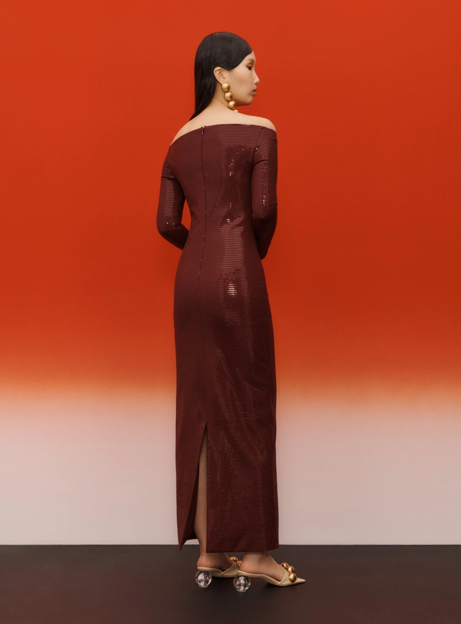 The Ruby Maxi Dress In Aubergine 5 The Ruby Maxi Dress In Aubergine - Image 3
