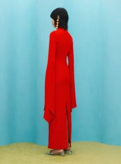 The Layla Maxi Dress In Red -Solace Dress Shop SOLACE LONDON OS31040 LAYLA MAXI DRESS RED 3