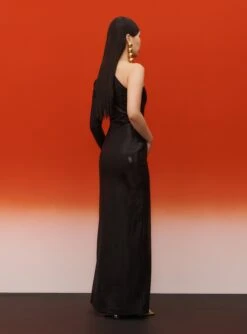 The Monroe Maxi Dress In Black -Solace Dress Shop SOLACE LONDON OS31048 MONROE MAXI DRESS BLACK 2