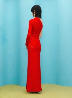 The Monroe Maxi Dress In Red -Solace Dress Shop SOLACE LONDON OS31048 MONROE MAXI DRESS RED 3