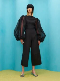 The Sienna Top In Black -Solace Dress Shop SOLACE LONDON OS31049 SIENNA TOP BLACK 1