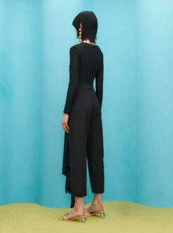 The Ciara Jumpsuit In Black -Solace Dress Shop SOLACE LONDON OS31065 CIARA JUMPSUIT BLACK 3