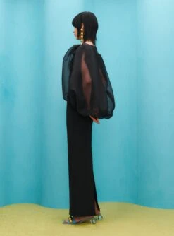 In Ziya Maxi Dress In Black 7 In Ziya Maxi Dress In Black -Solace Dress Shop SOLACE LONDON OS31069 ZIYA MAXI DRESS BLACK 3