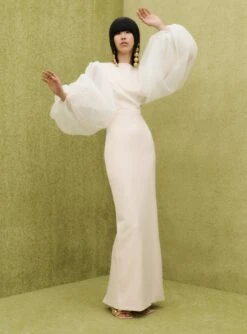 The Ziya Maxi Dress In Ivory