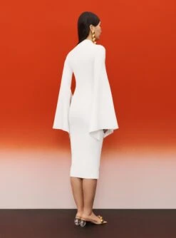 The Ami Midi Dress In Cream 7 The Ami Midi Dress In Cream -Solace Dress Shop SOLACE LONDON OS31073 AMI MIDI DRESS CREAM 2