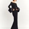 The Talia Maxi Dress In Black -Solace Dress Shop TALIA MAXI DRESS OS40014 BLACK 016 R1