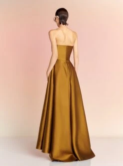The Tiffany Maxi Dress In Gold -Solace Dress Shop TIFFANY MAXI DRESS OS34030 GOLD 084 R1