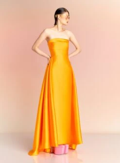 The Tiffany Maxi Dress In Mustard -Solace Dress Shop TIFFANY MAXI DRESS OS34030 MUSTARD 077 R1
