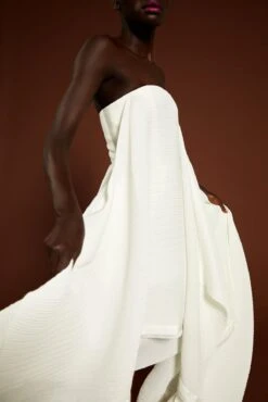 The Hester Dress In Cream -Solace Dress Shop solace london os1446 hester white front 4