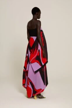 The Hester Dress In Newton Lilac -Solace Dress Shop solace london os1446a hester newton lilac back 3 2