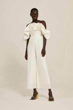 The Zoya Trouser In Cream