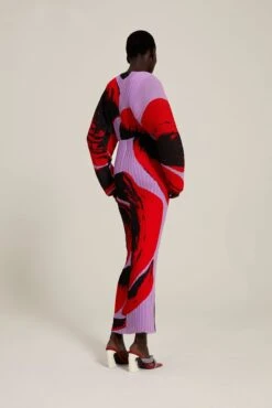 The Mirabelle Dress In Newton Lilac -Solace Dress Shop solace london os21061 mirabelle newton lilac back 3 1