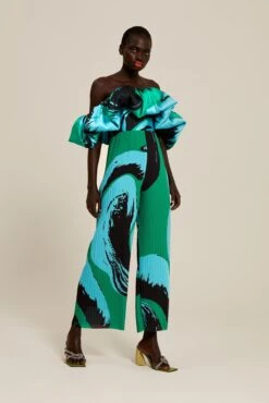 The Zoya Trouser In Newton Green