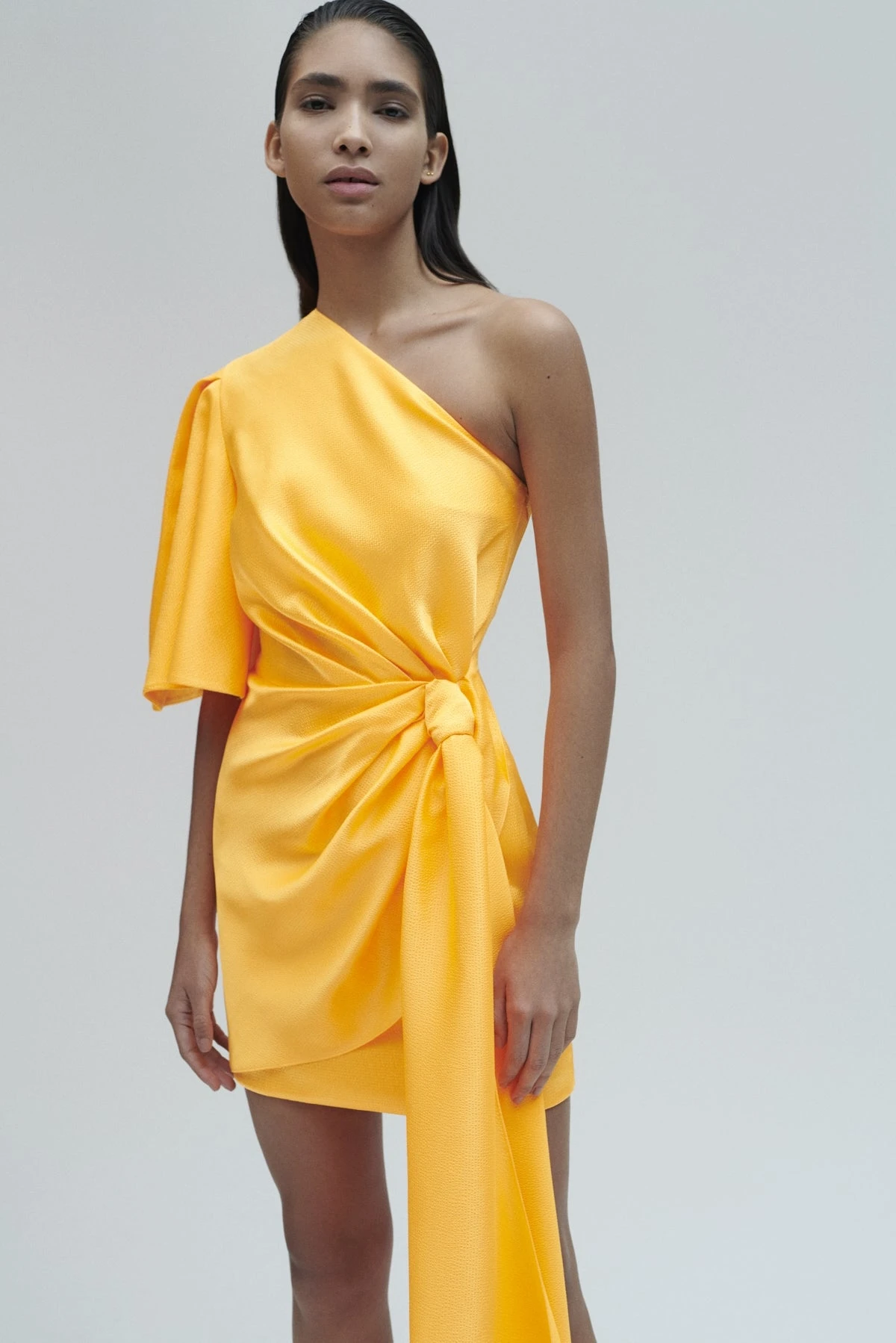 The Marcie Mini Dress In Neon Orange 4 The Marcie Mini Dress In Neon Orange - Image 2