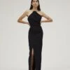 The Danette Dress In Black -Solace Dress Shop solace london os27026 danette black detail 2 1