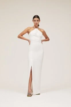 The Danette Dress In Cream -Solace Dress Shop solace london os27026 danette white front 2