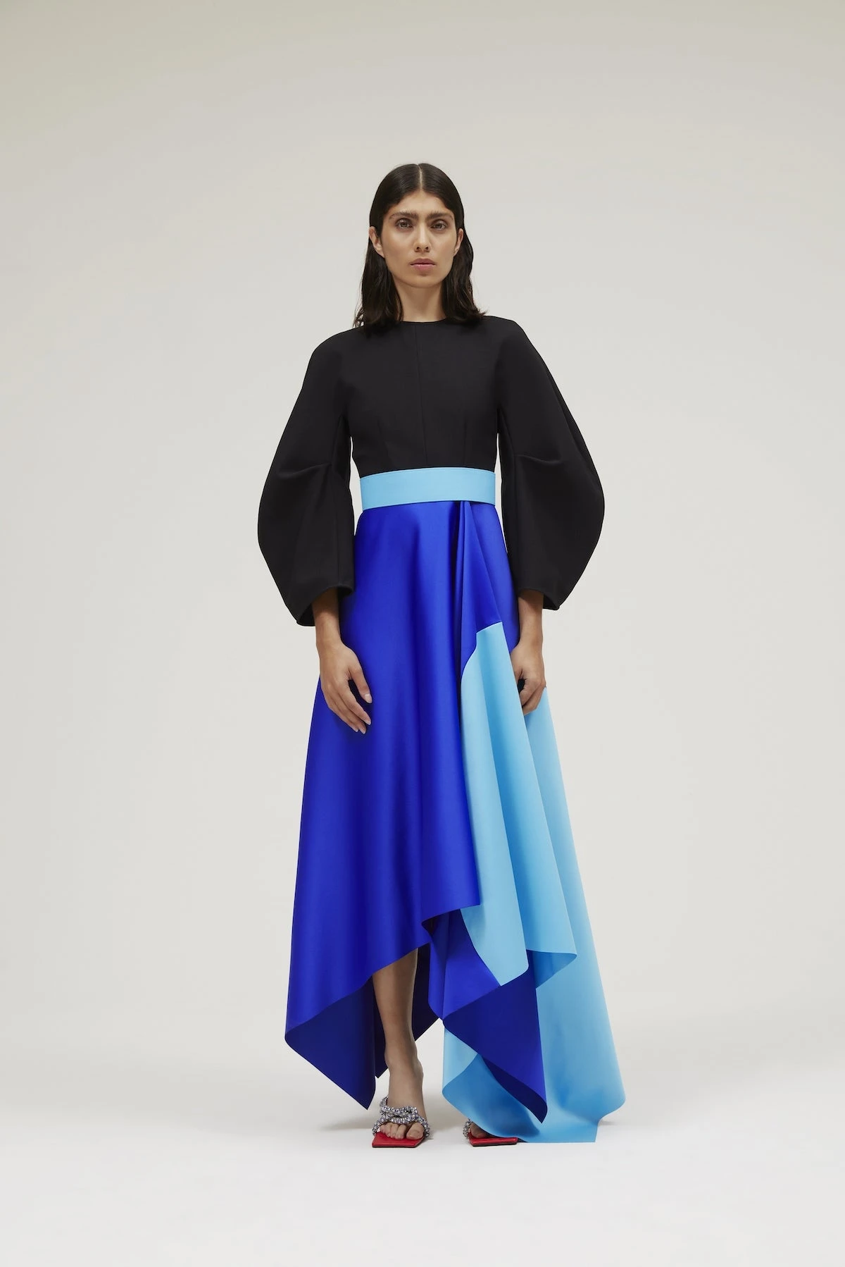 The Quinn Dress In Black & Cobalt Blue 3 The Quinn Dress In Black & Cobalt Blue