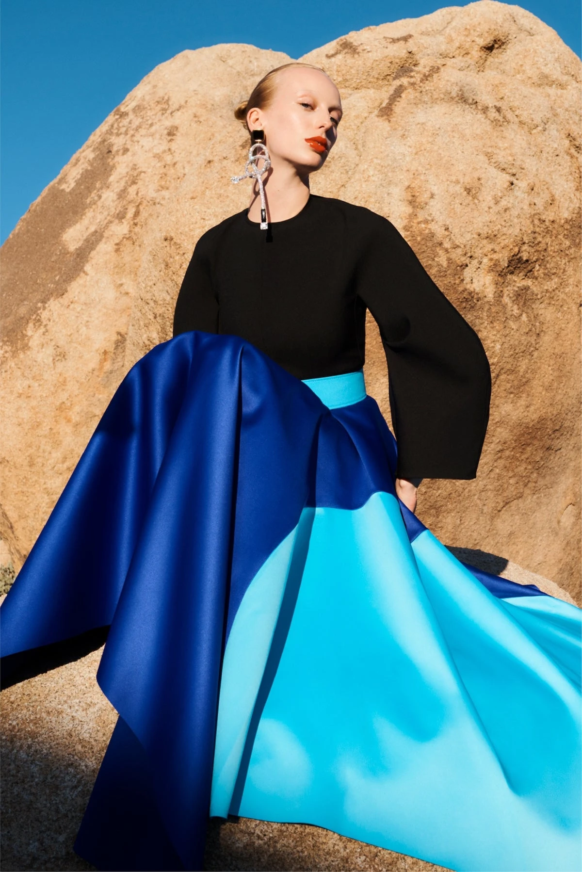 The Quinn Dress In Black & Cobalt Blue 7 The Quinn Dress In Black & Cobalt Blue - Image 5