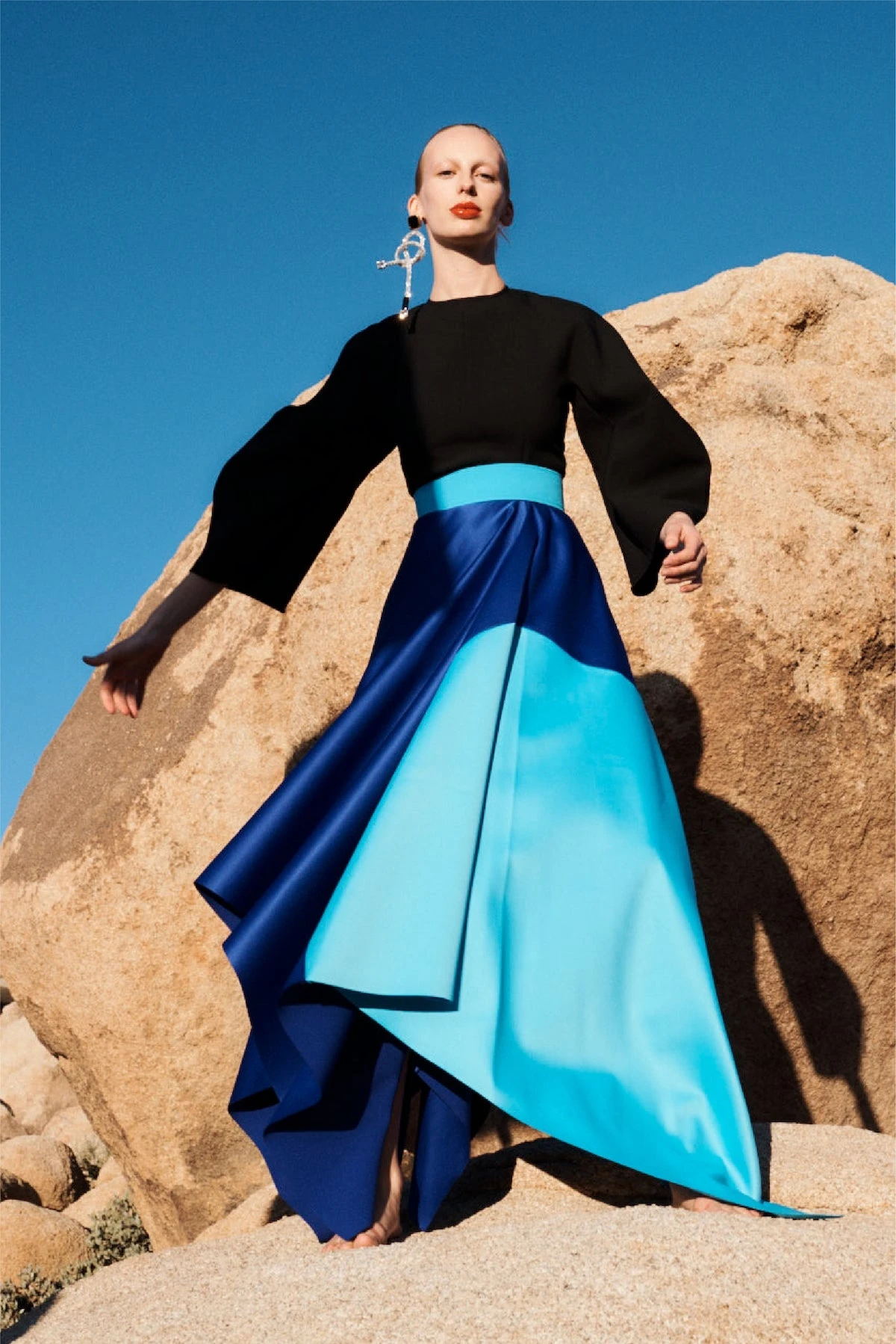 The Quinn Dress In Black & Cobalt Blue 8 The Quinn Dress In Black & Cobalt Blue - Image 6