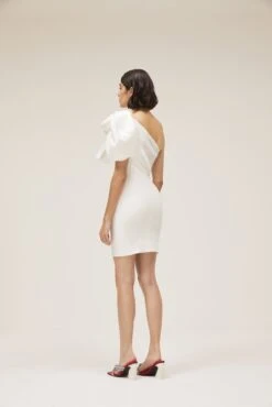 The Tianah Dress In Cream 7 The Tianah Dress In Cream -Solace Dress Shop solace london os27049 tianah white back 3